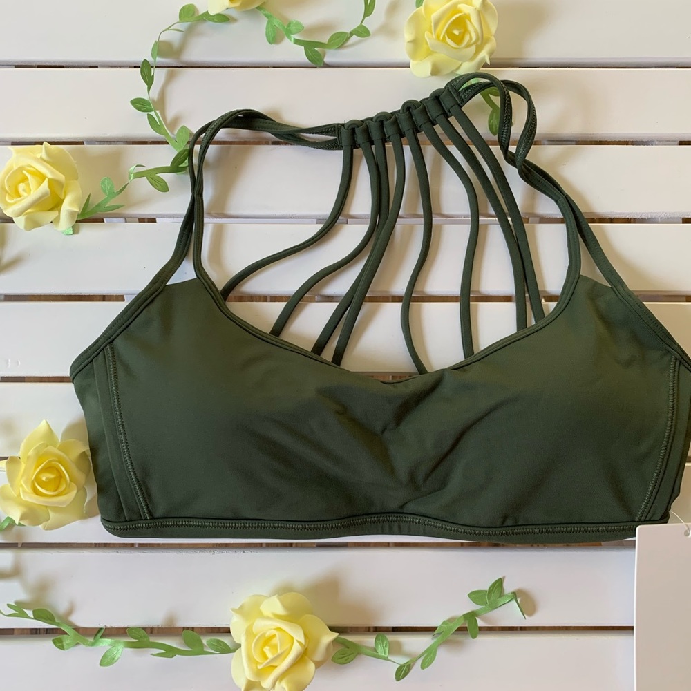 Lighten up bra BARG Barack green size 10 lululemon - Picture 2 of 5